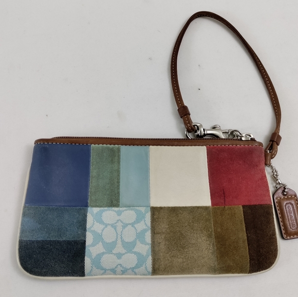 Coach Handbags - Coach Multi-Color Patchwork Wristlet